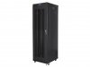 Lanberg Szafa instalacyjna rack stojąca 19 42U 600x800 czarna, drzwi perforowane lcd (flat pack)